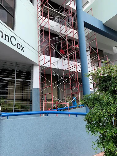 Commercial facade access by Island Woods & Development